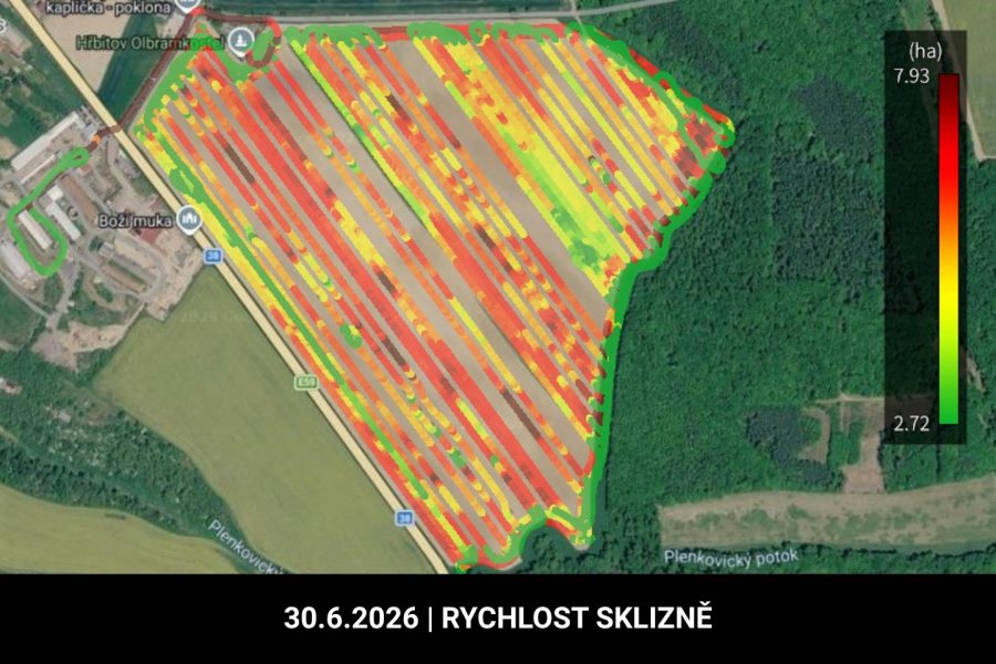 Rychlost sklizně 30.6
